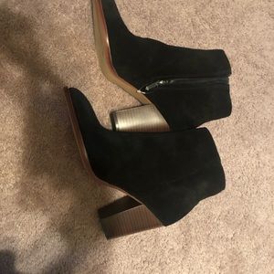 Black Sam Edelman suede ankle boots